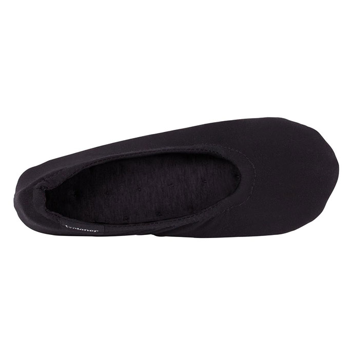 Isotoner Stretch Jersey Ballet Slippers Black Extra Image 3